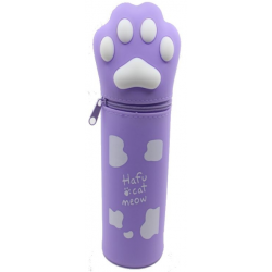 Κασετίνα Σιλικόνης - Purple Hafu Cat Meow
